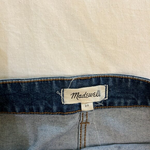 Madewell Denim Two tone denim skirt - Picture 2 of 4